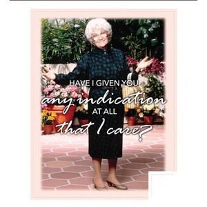 The Golden Girls Sophia Micromink Plush Throw - Any Indication I Care? 46" x 60"
